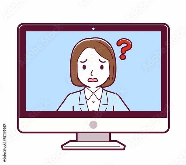 Fototapeta リモートワークする人