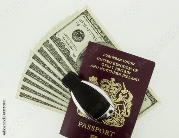 Obraz passport key dollar