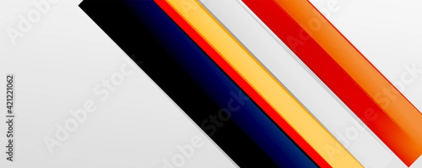 Fototapeta Color abstract lines trendy geometric background for business or technology presentation, internet poster or web brochure cover, wallpaper