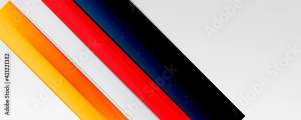 Fototapeta Color abstract lines trendy geometric background for business or technology presentation, internet poster or web brochure cover, wallpaper