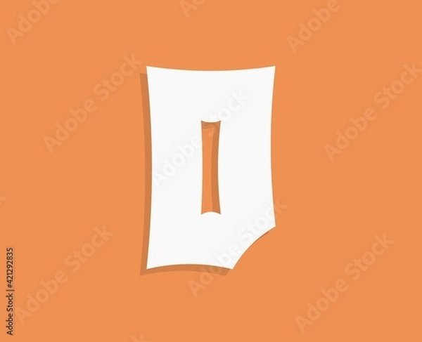 Obraz D letter vintage cowboy font. Retro western, dalton design