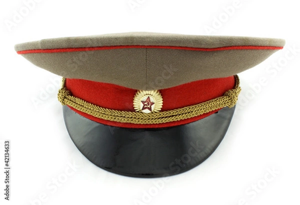 Obraz Casquette officier russe - armée rouge - vue de face