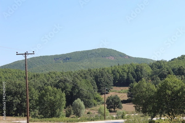 Fototapeta landscape with mountains