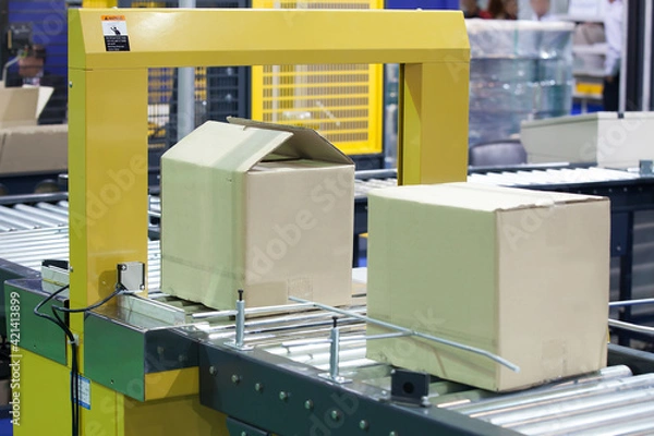 Obraz Strapping Machine for Industrail Packaging Line