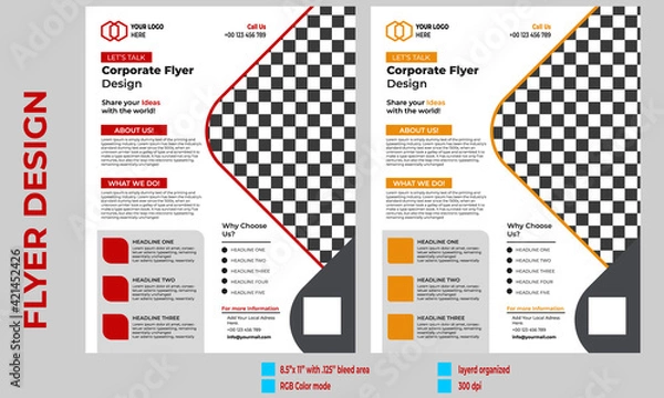 Obraz Flyer Design Template