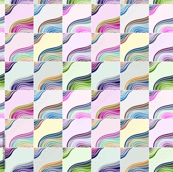 Obraz Seamless pattern with abstract geometric pattern.