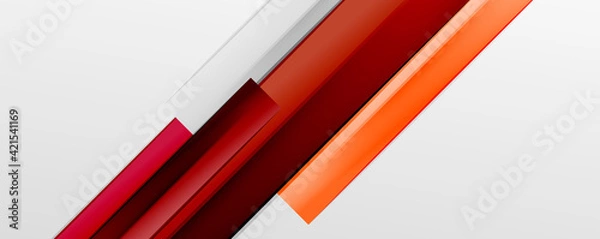 Fototapeta Color abstract lines trendy geometric background for business or technology presentation, internet poster or web brochure cover, wallpaper