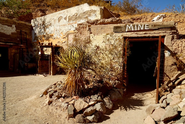 Obraz ルート66　アメリカ西部開拓時代の面影が残る街「オートマン」の鉱山ミュージアム