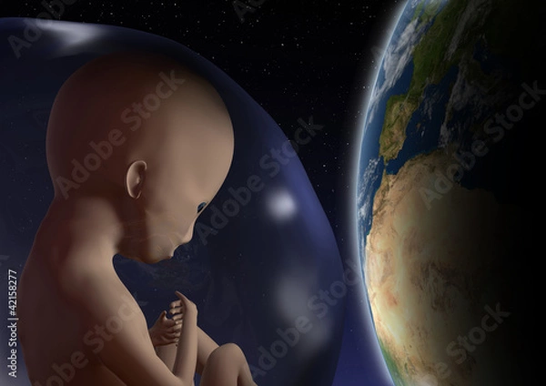 Obraz Auf dei Welt kommen