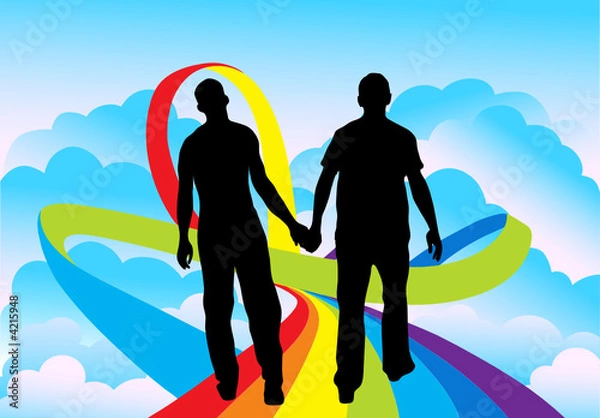 Obraz On a way to luck (vector)