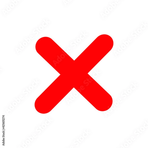 Obraz Close button vector illustration