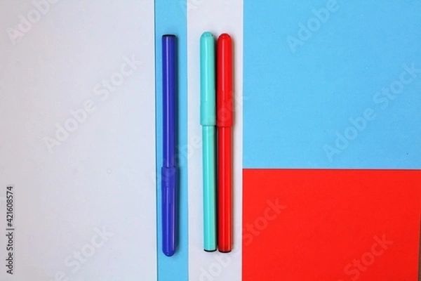 Obraz blue,red and white