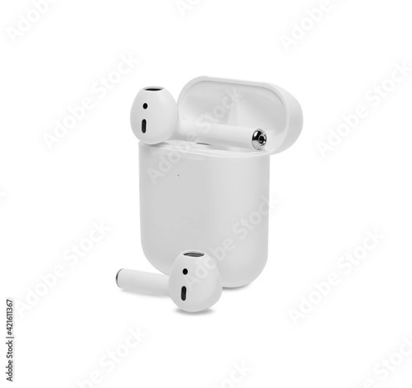 Obraz Headphones isolated on white background