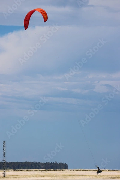 Obraz Kite surfing at Paje beach