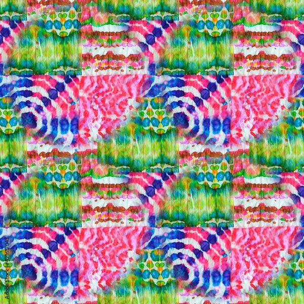 Fototapeta Patchwork seamless background, made of