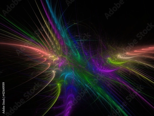 Fototapeta Imaginatory fractal background generated Image