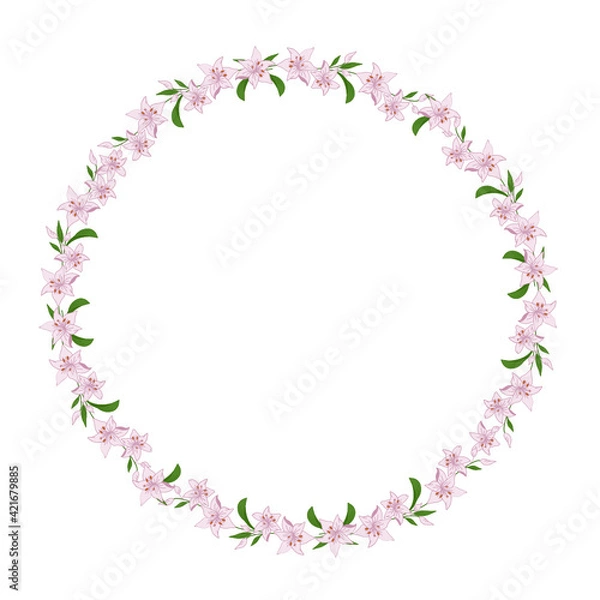 Fototapeta frame of flowers