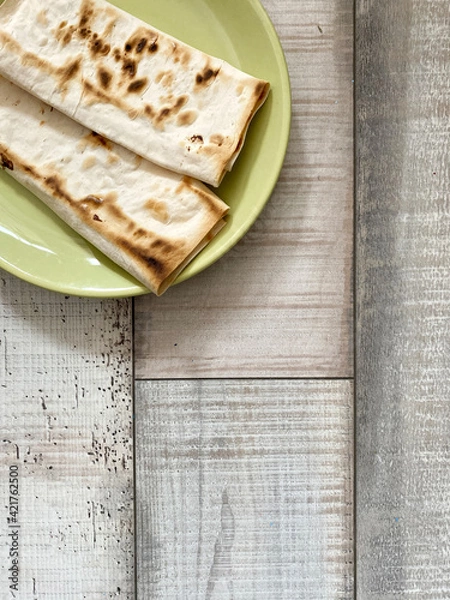 Obraz pita bread on a plate