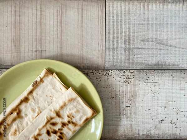Obraz pita bread on a plate