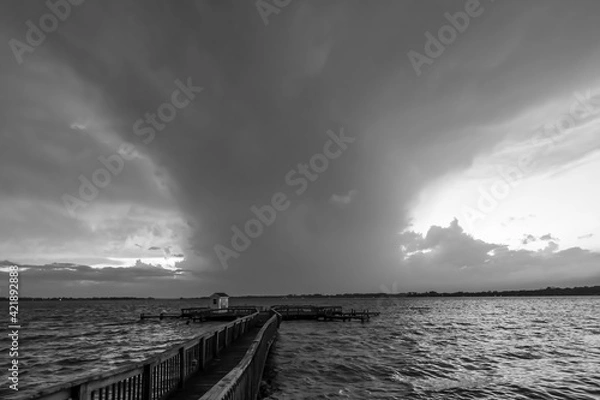 Obraz Tornado Forming Over Water