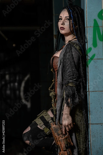 Obraz Endtime Shooting with cute model