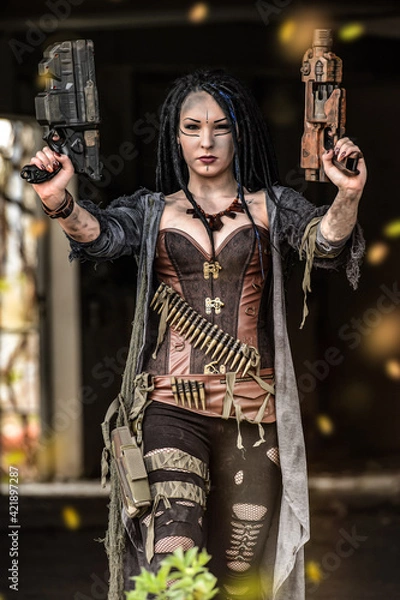 Obraz Endtime Shooting with cute model