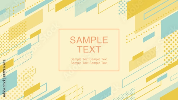 Obraz フラットデザインフレーム　ライン	