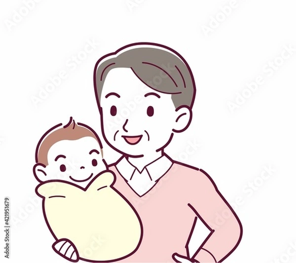 Fototapeta 生まれたばかりの赤ちゃんと