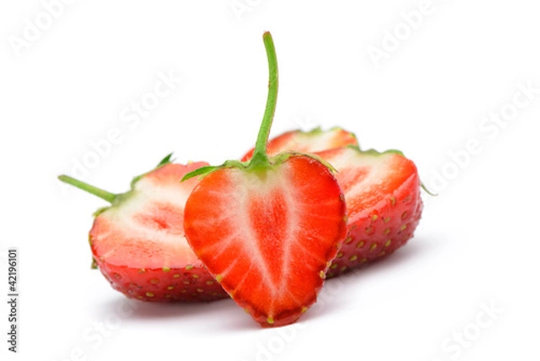 Fototapeta Section strawberries