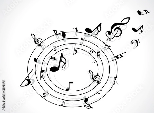 Fototapeta abstract musical background