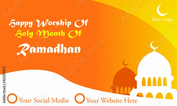Fototapeta Islamic background for holy month ramadan template