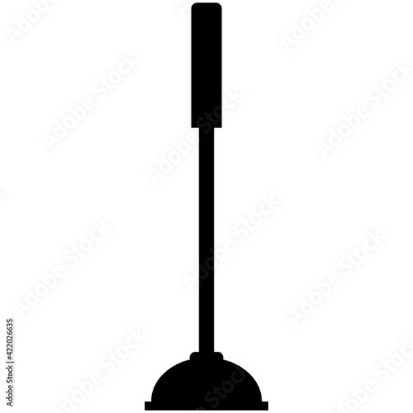 Fototapeta plunger icon on white background. flat style. plunger symbol. toilet plunger sign.