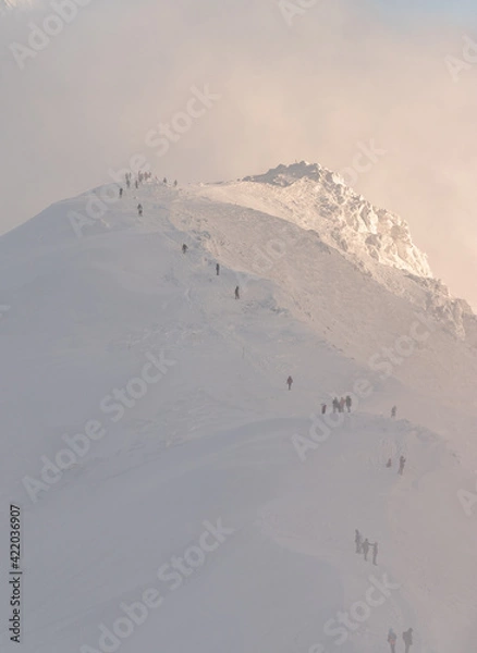 Obraz hikers at polish mountains