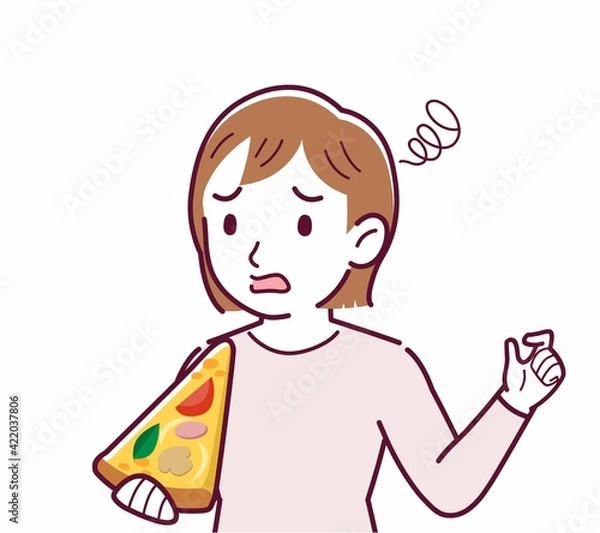 Obraz ピザを食べる人