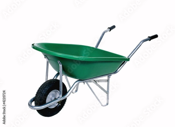 Obraz Zielona taczka