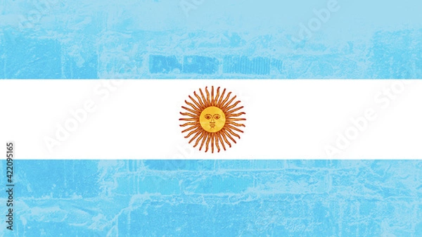 Obraz wall texture argentinian flag