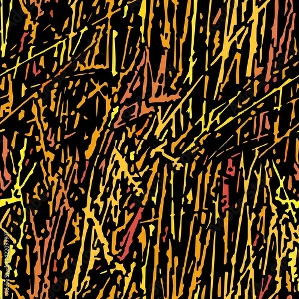 Fototapeta A seamless pattern of stylized grass in flash colors.