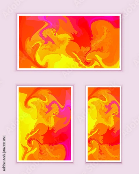 Fototapeta Abstract painting can be used as a trendy background for wallpapers, posters, cards, invitations, websites. Modern artwork. Marble effect painting