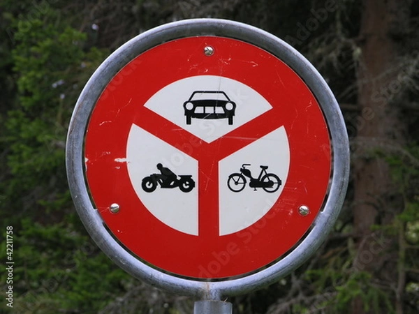 Obraz schweizer Verkehrszeichen