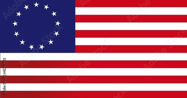 Fototapeta 13 colonies flag us - illustration design
