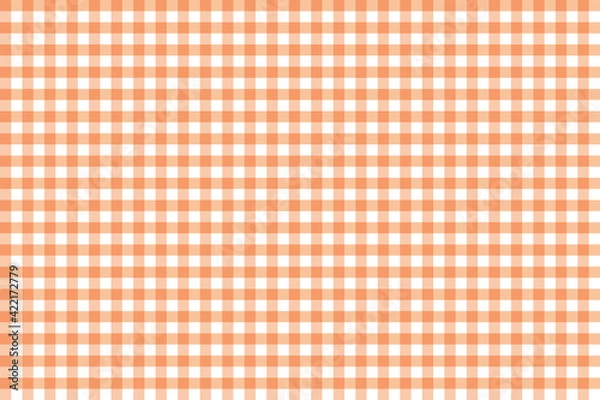 Obraz Orange checkered pattern, seamless, for textile,fabric, paper