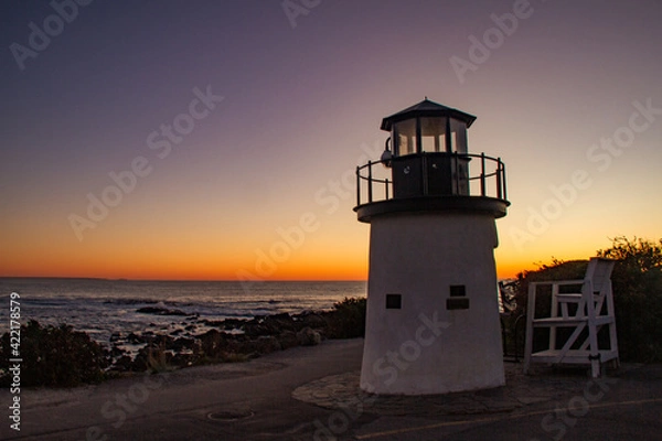 Obraz Marginal Way Lighthouse at Sunrise