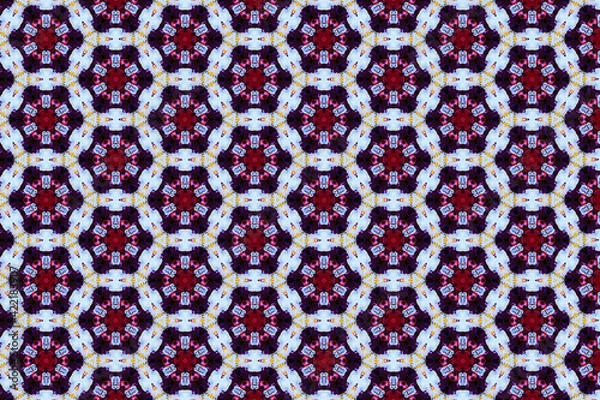 Fototapeta Colorful geometric abstract pattern for textile and design