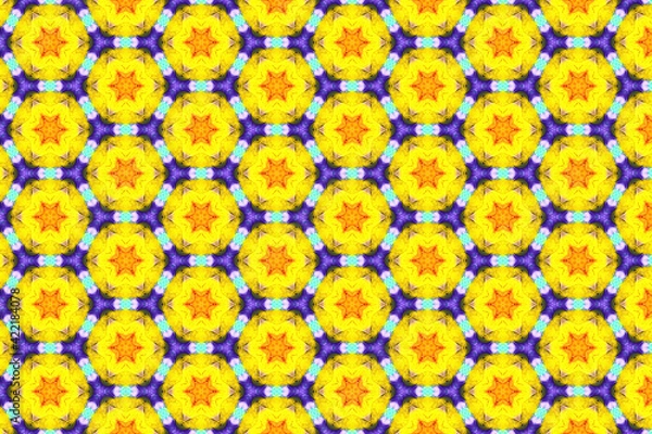 Fototapeta Colorful geometric abstract pattern for textile and design