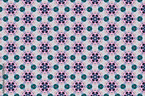 Fototapeta Colorful geometric abstract pattern for textile and design