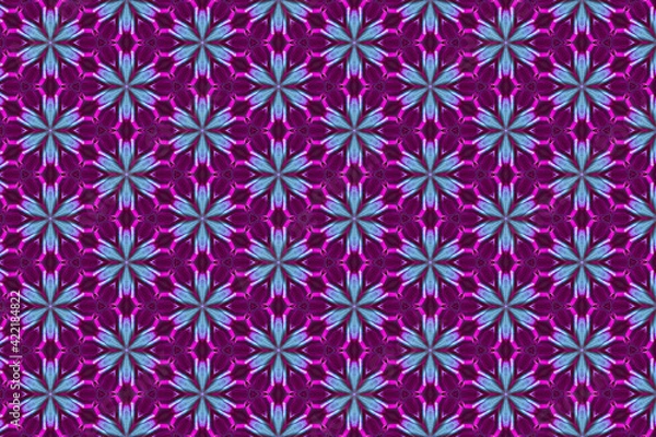 Fototapeta Colorful geometric abstract pattern for textile and design