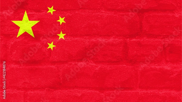 Obraz country flag on paper