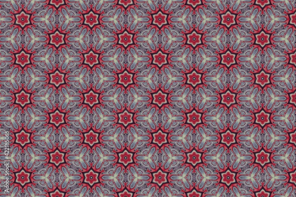 Fototapeta Colorful geometric abstract pattern for textile and design