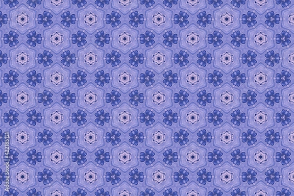 Fototapeta Colorful geometric abstract pattern for textile and design