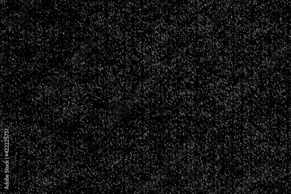 Fototapeta Chaotic white bokeh on a black background. light spots texture, abstraction. falling snow. starry sky. bright glare of light texture